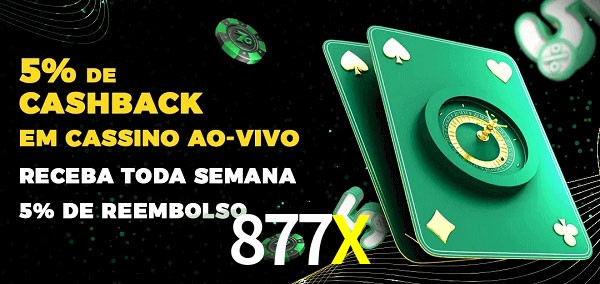 Promoções do cassino ao Vivo 877X